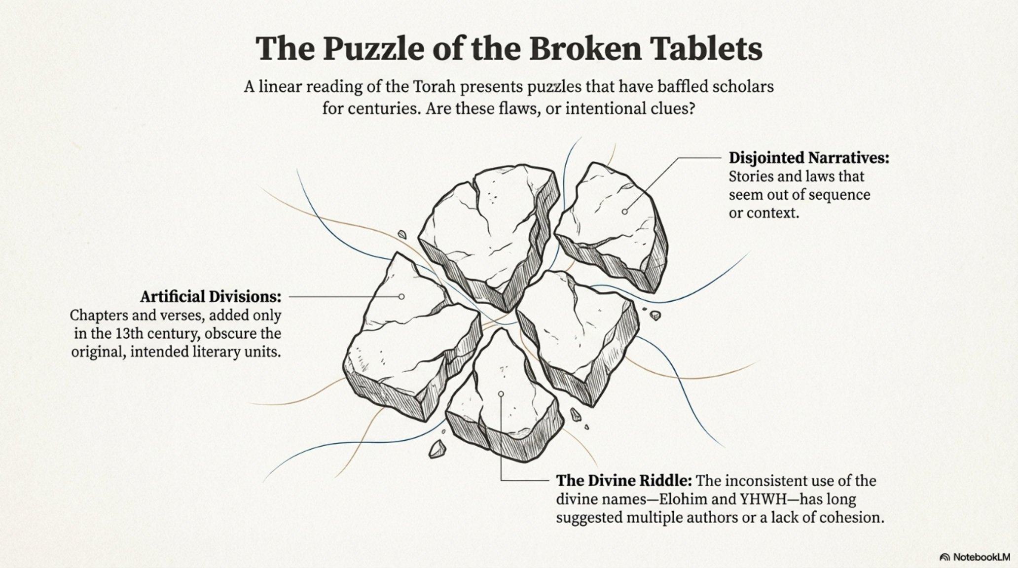 The Puzzle of the Broken Tablets