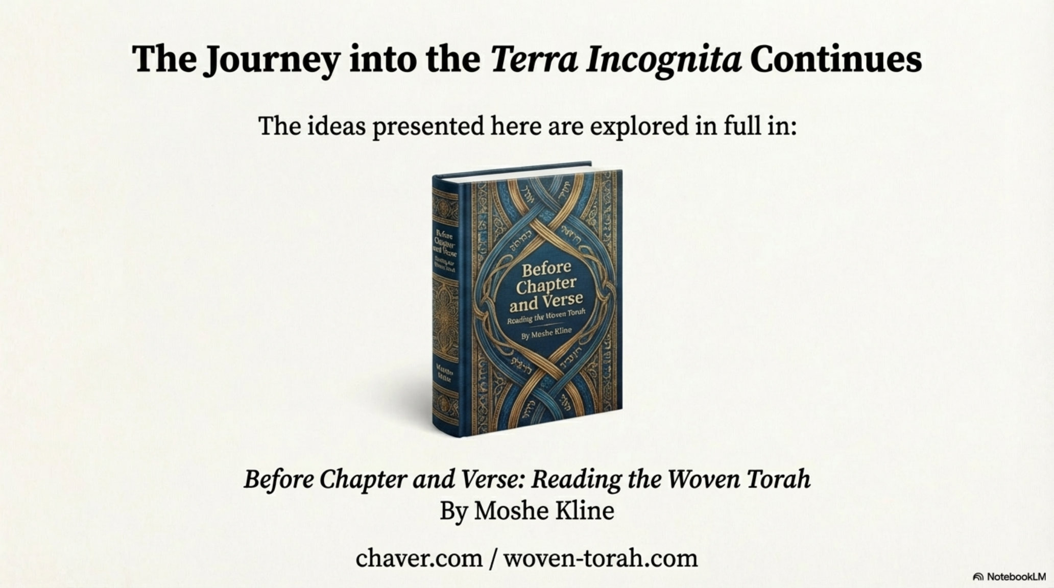 The Journey Continues - Before Chapter and Verse